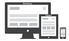An icon of a desktop, tablet and a smartphone